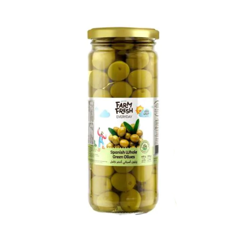 Farm Fresh Green Pitted Olives 340gm