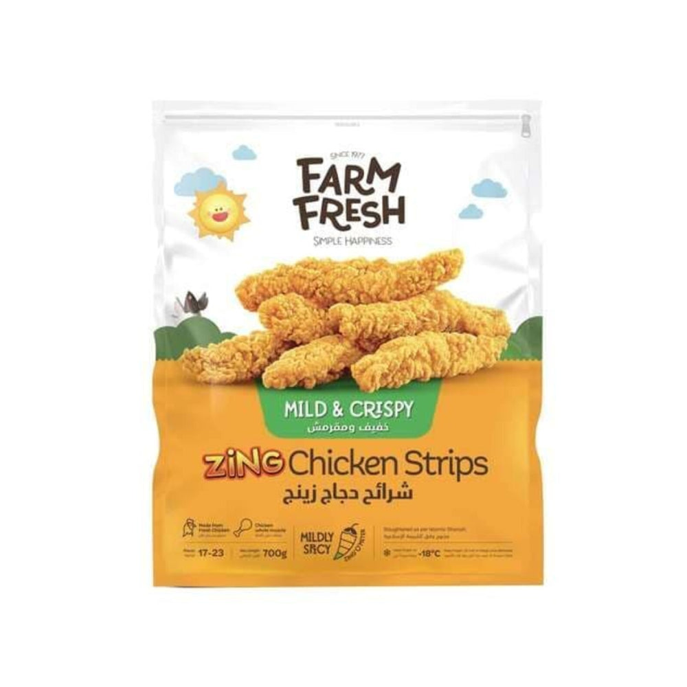 Farm Fresh Mild & Crispy Zing Chicken Strips 700gm