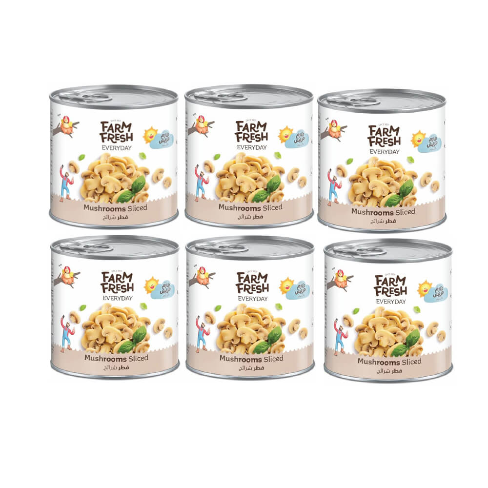 Farm Fresh Mushrooms Sliced 6x184Gm