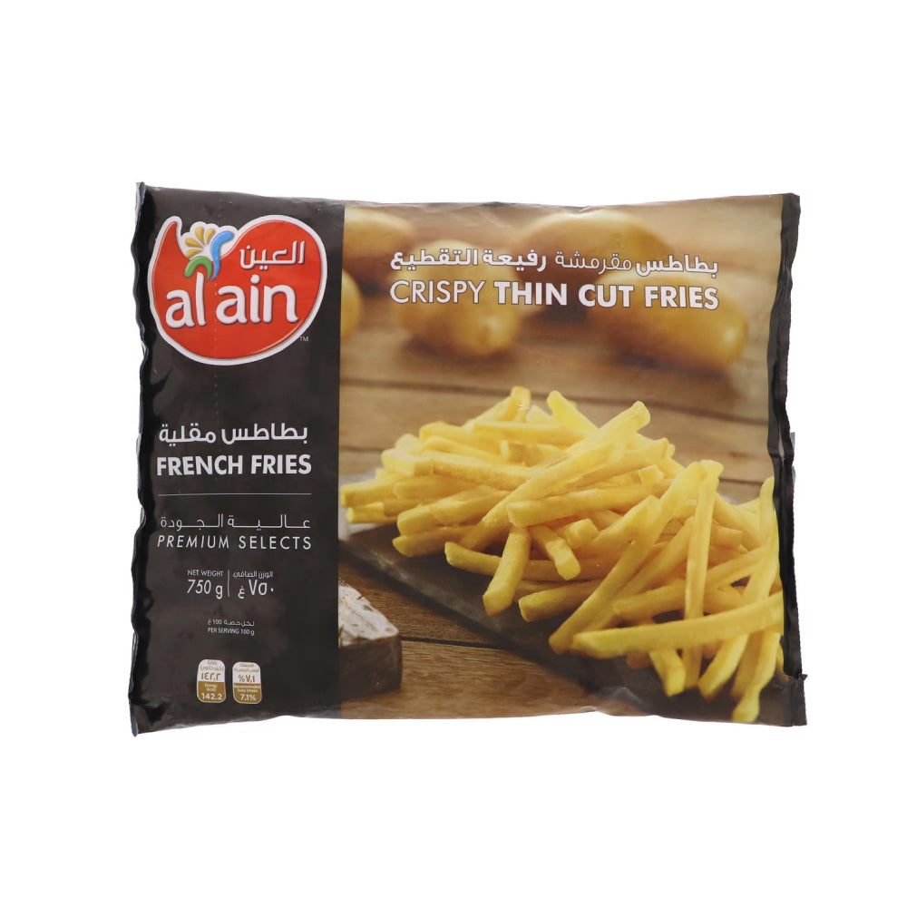 Al Ain Crispy Thin Cut French Fries 750g