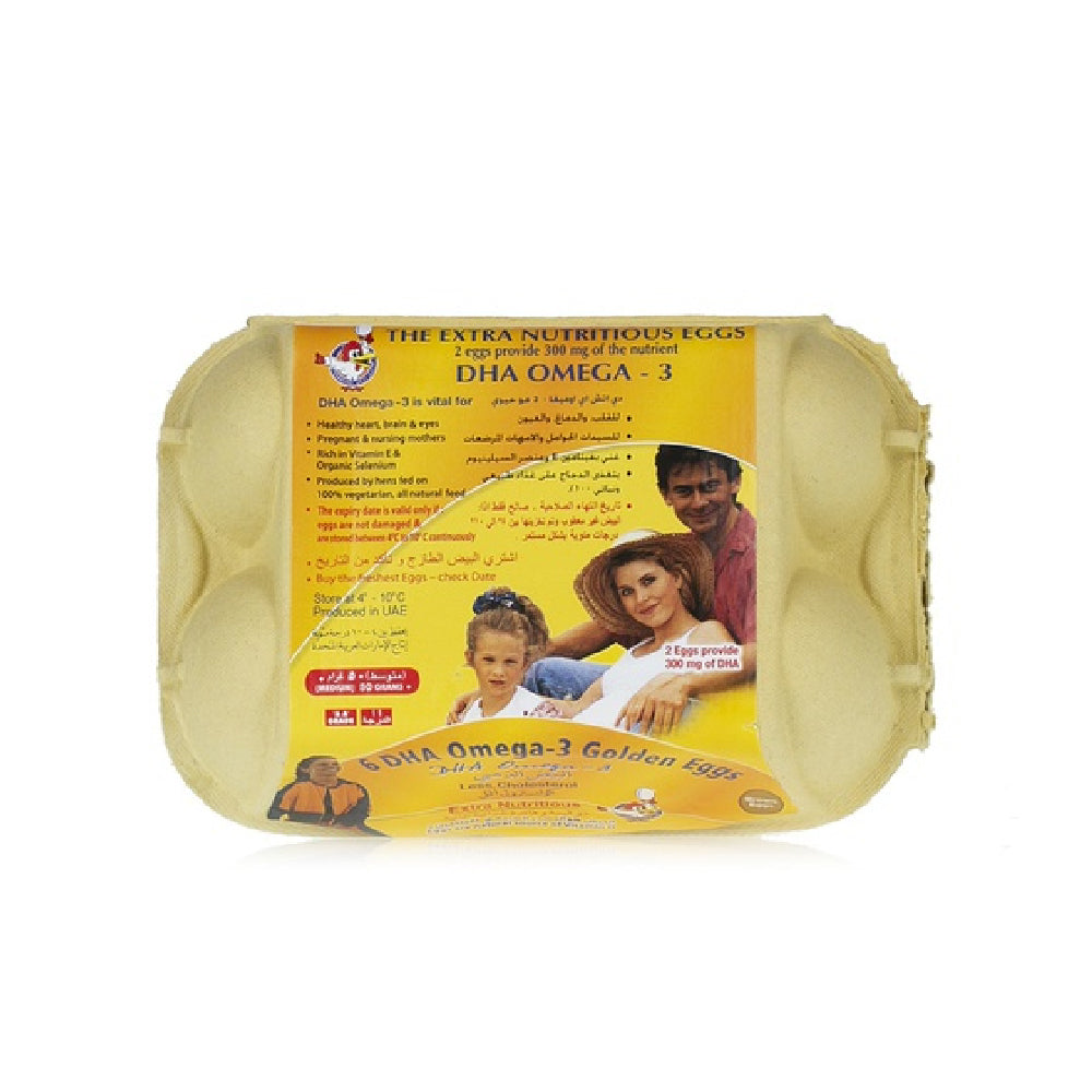 Al Jazira Golden DHA Omega 3 Egg  6 Pieces