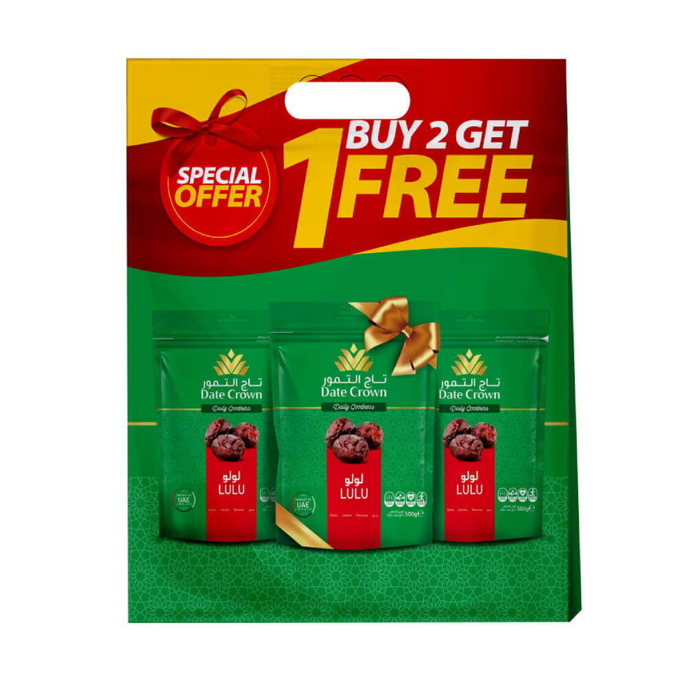 Date Crown Lulu Dates 3x500Gm