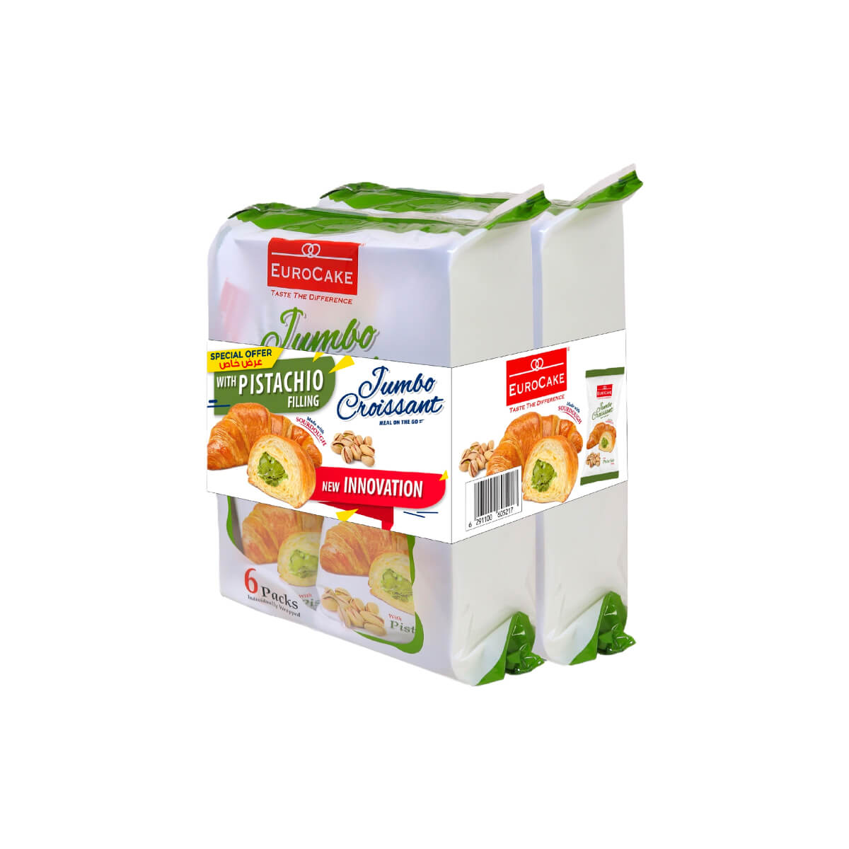 Eurocake Pistachio Jumbo Croissant 2x300g
