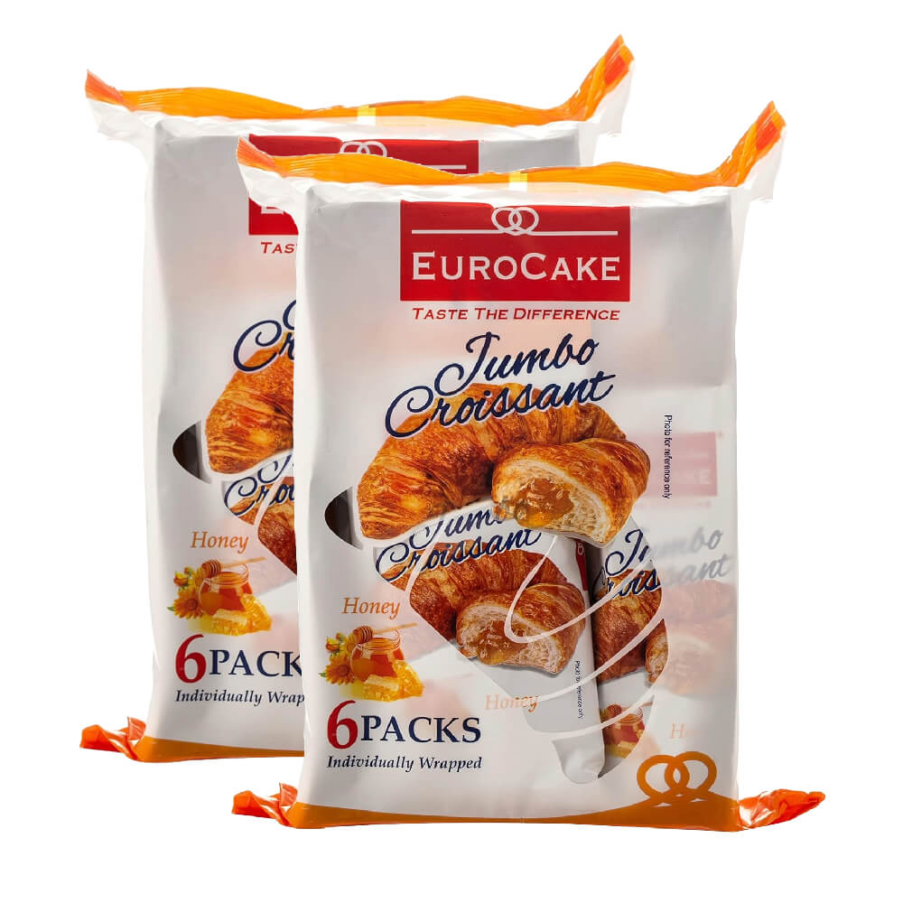 Eurocake Honey Filling Jumbo Croissant 2x300gm
