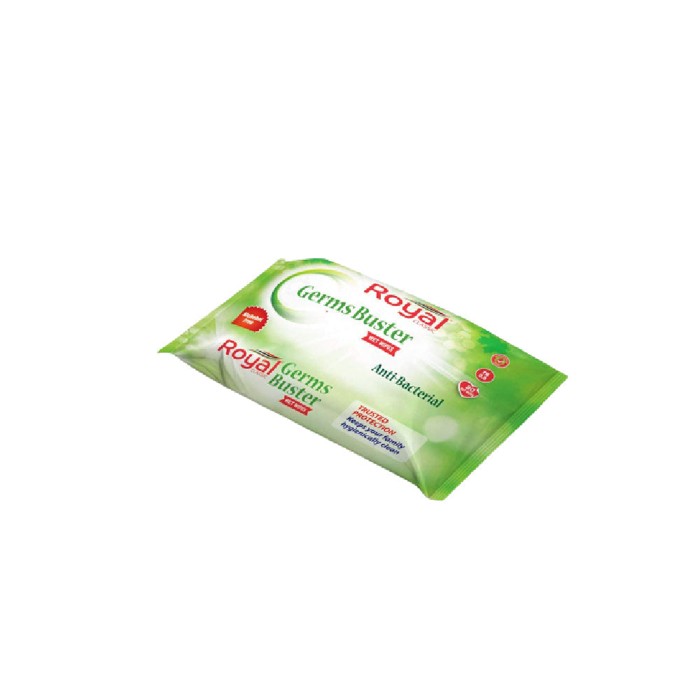 Royal Antibacterial Wet Wipes 80 Sheets