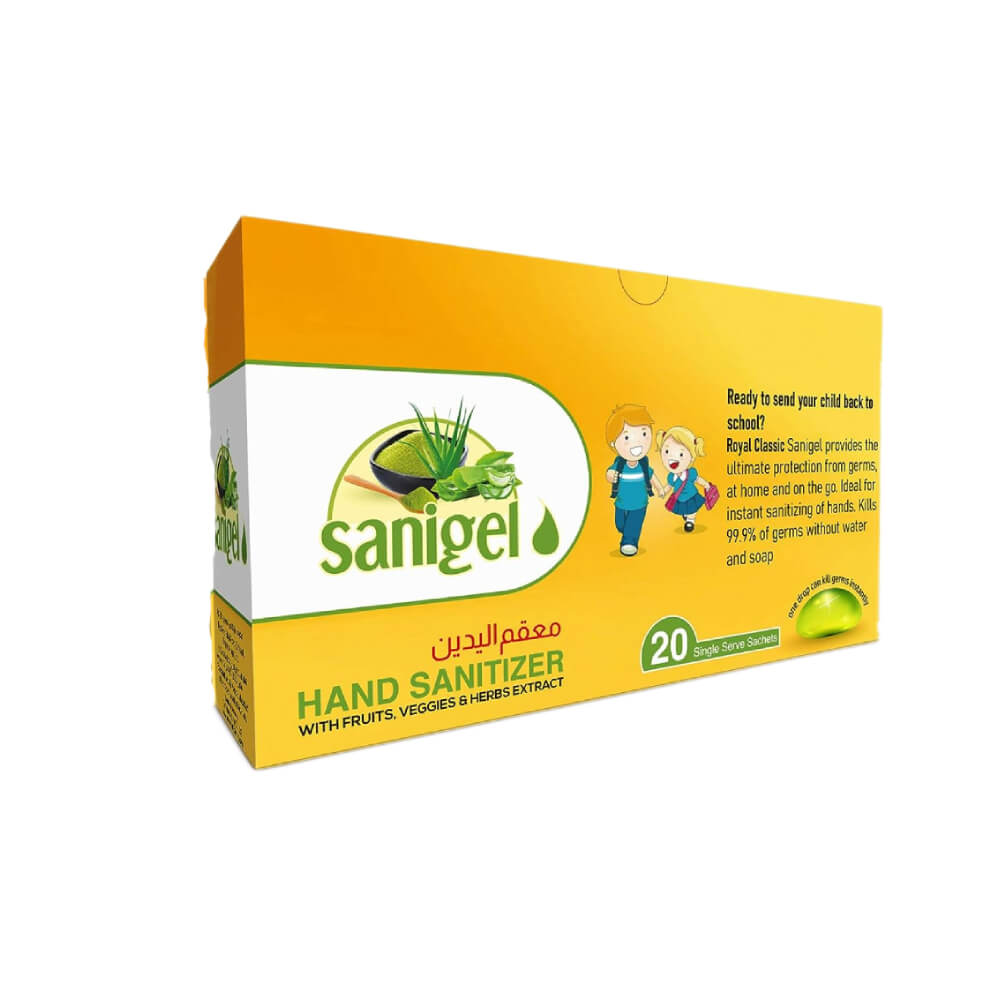 Royal Classic Sanigel Hand Sanitizer 3ml 20 Sachets