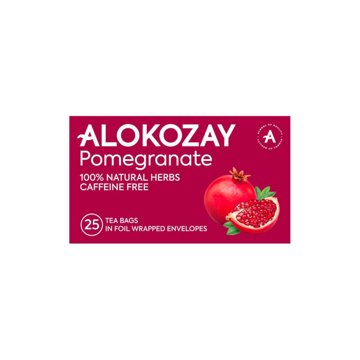 Alokozay Pomegranate 100% Natural herbs Caffeine Free Tea Bags 25