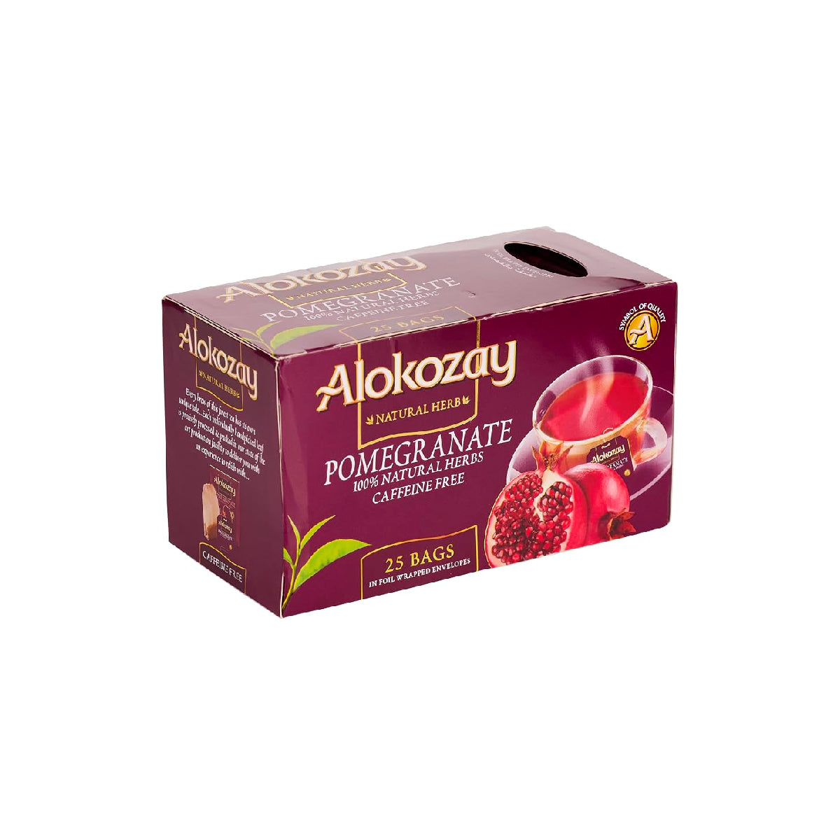 Alokozay Pomegranate 100% Natural herbs Caffeine Free Tea Bags 25
