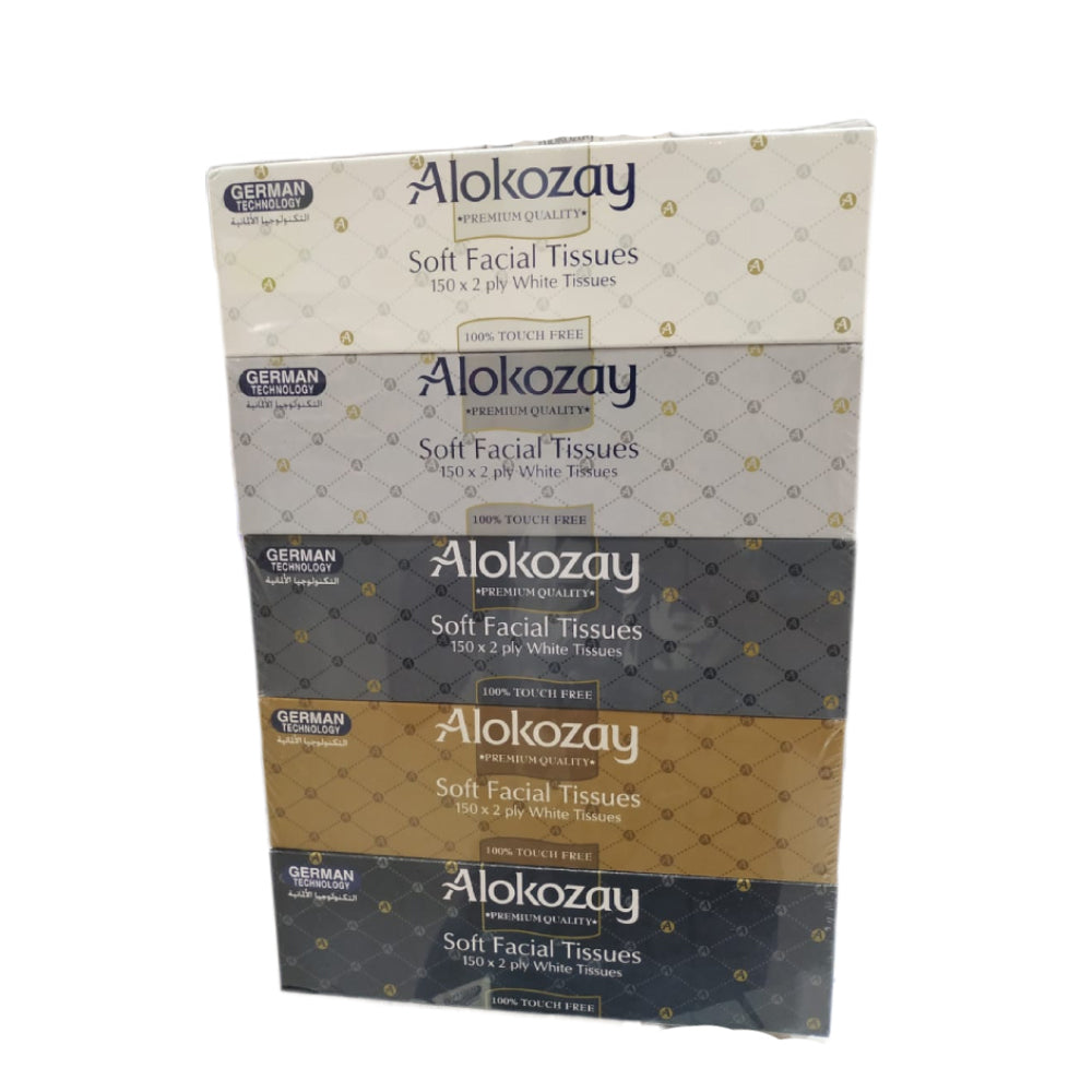 Alokozay Facial Tissue 2ply 5x150s