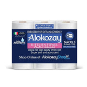 Alokozay Multi Purpose Kitchen Towel 2 ply 6 Rolls x 60 Sheets
