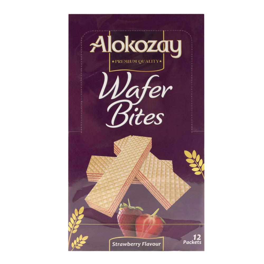 Alokozay Wafer Bites Strawberry Flavor 12x45G