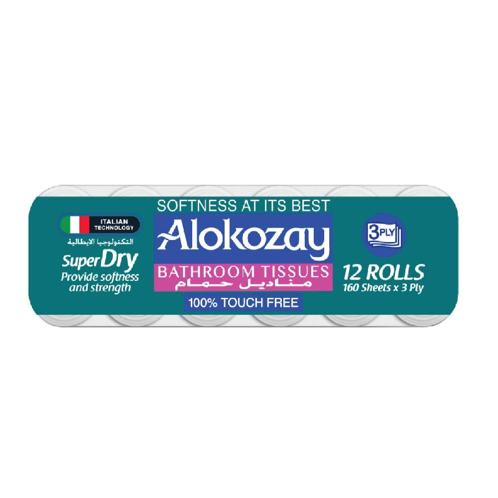Alokozay Bathroom Tissue 3Ply 9+3x160s
