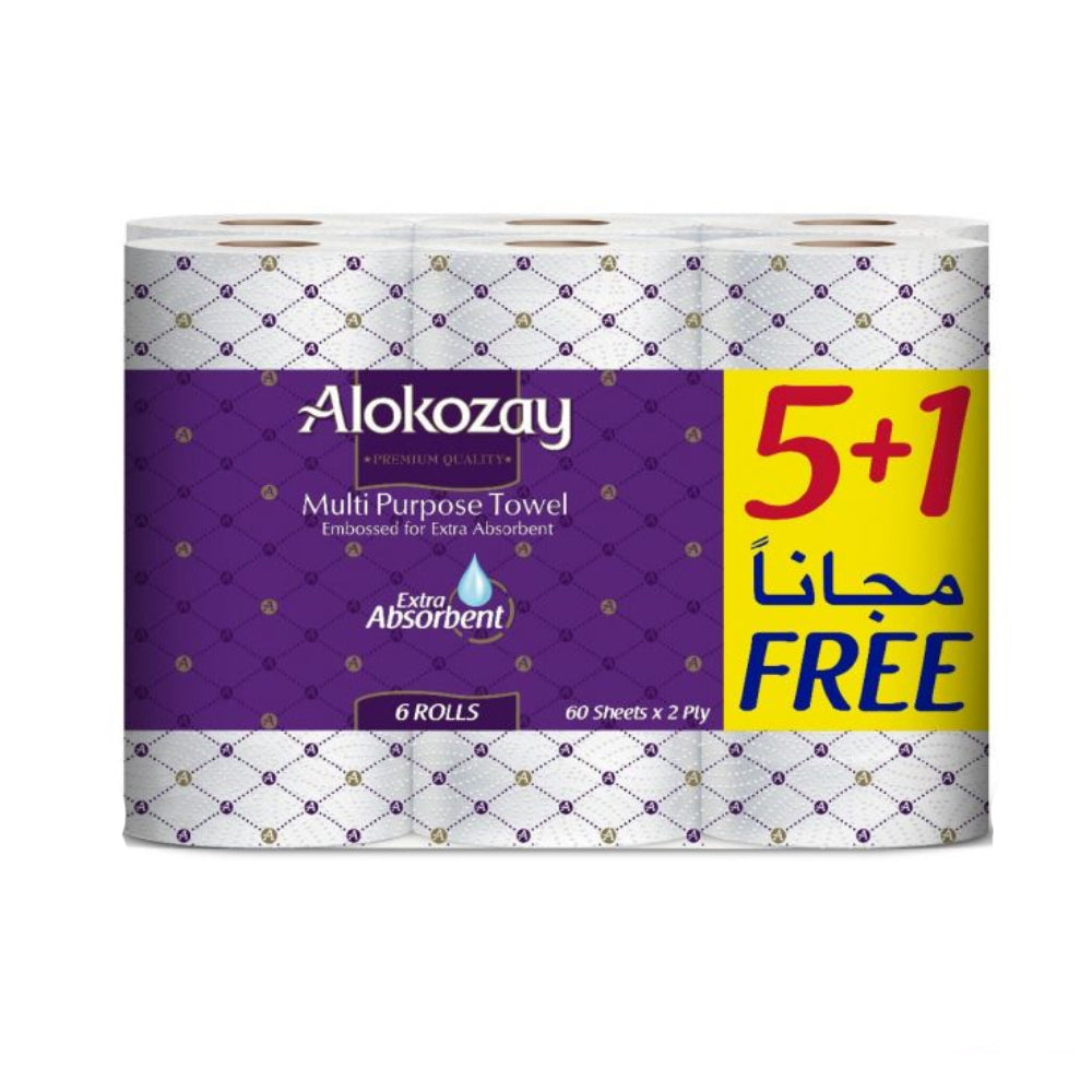 Alokozay Multi Purpose Towel 2Ply 5+1x60s