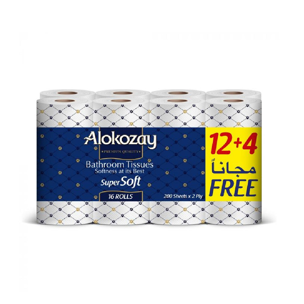Alokozay Bathroom Tissue  2Ply 12+4x200s