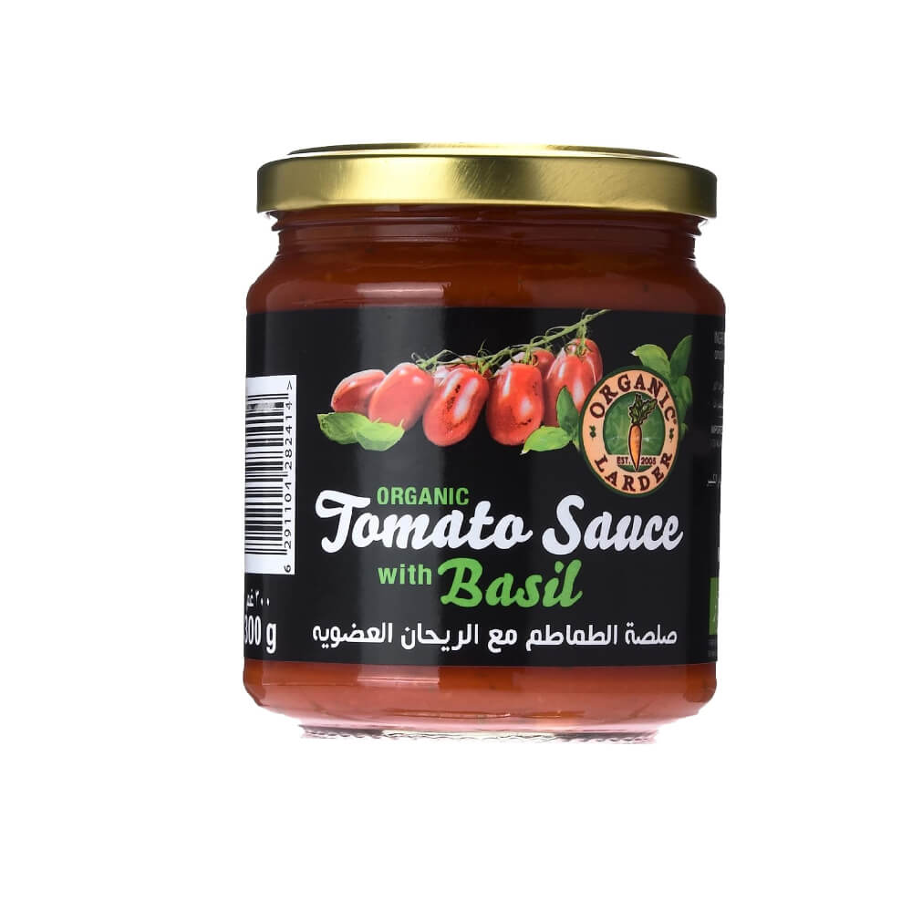 Organic Larder Tomato Sauce With Basil 300Gm