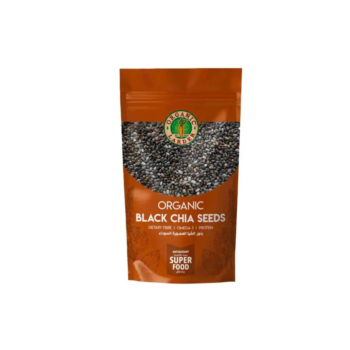 Organic Larder Black Chia Seeds 300g