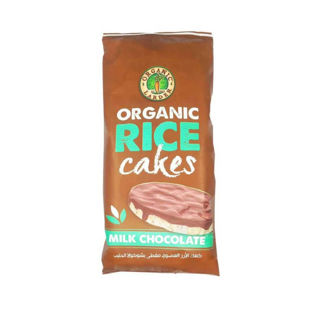 Organic Larder Rice Cakes With Milk Chocolate 67gm