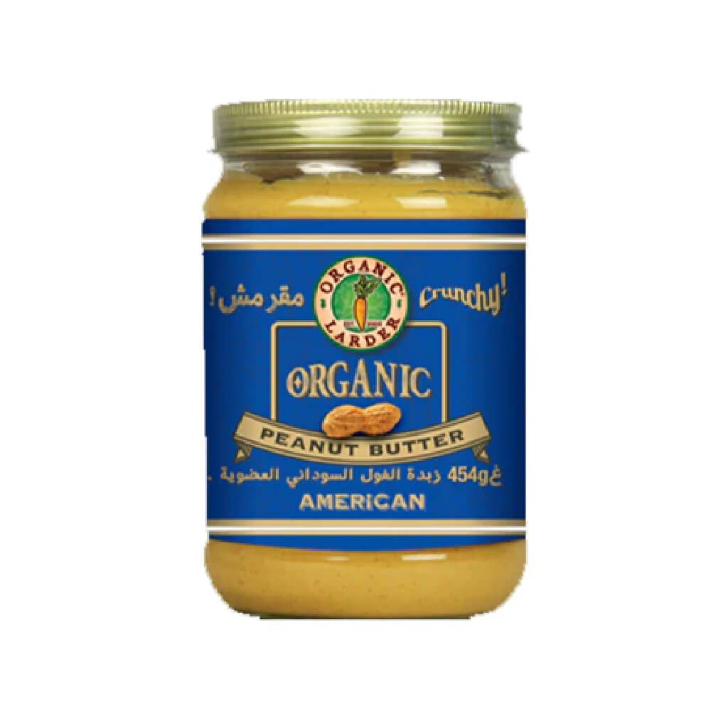Organic Larder Crunchy American Peanut Butter 454gm