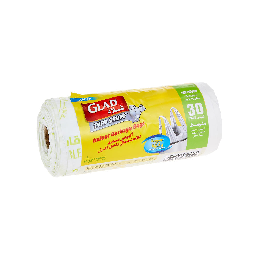 Glad Garbage Bag Medium Handle 30s
