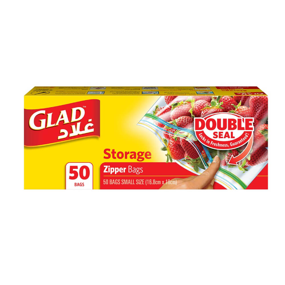 Glad Storage Zipper Bags 50s