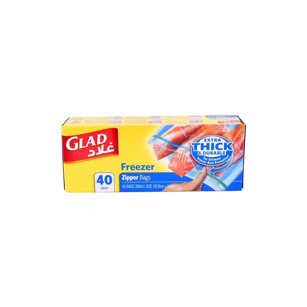 Glad Zipper Freezer Bags 40s