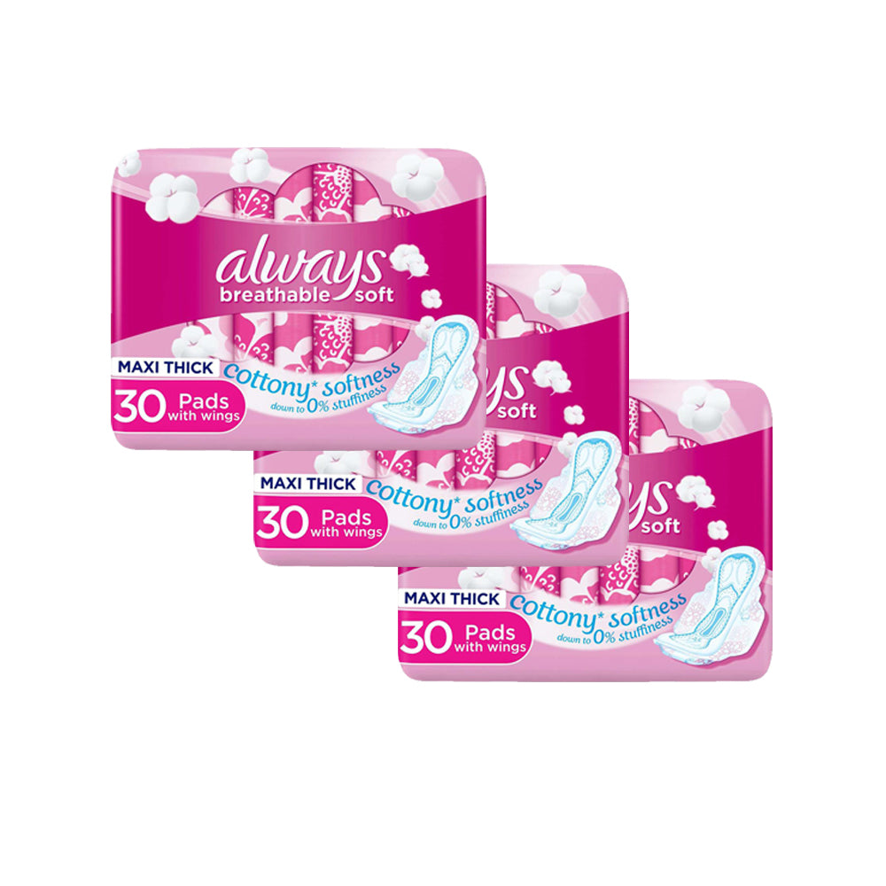 Always Pads Cotton Thick 30's @ 2+1 Free