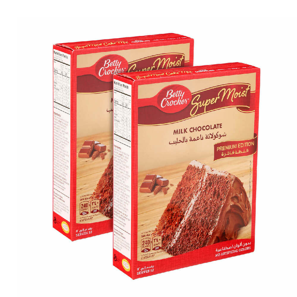 Betty Crocker Milk Chocolate Cake 2x510Gm @S.Offer