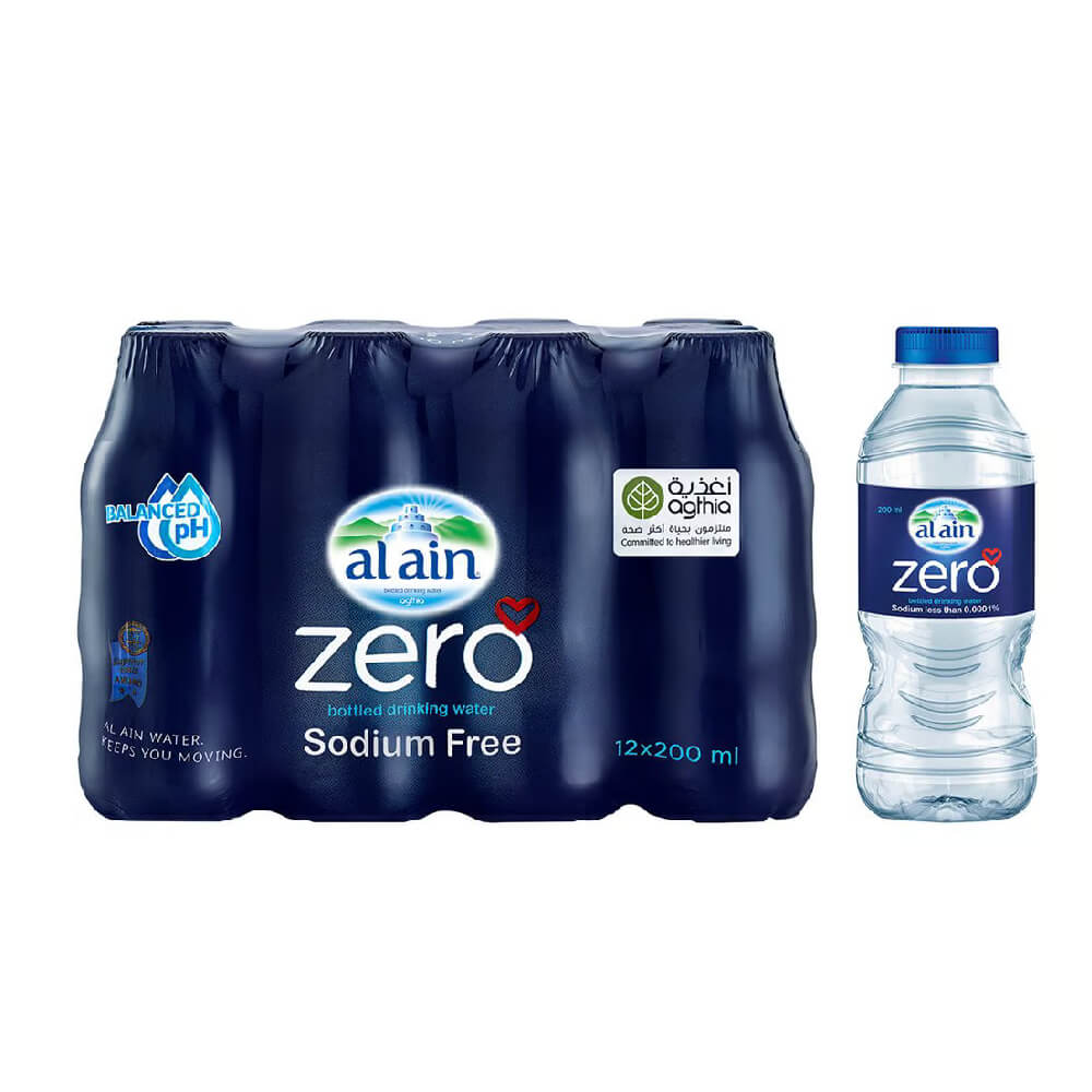 Al Ain Zero Drinking Water Sodium Free 12x200ml