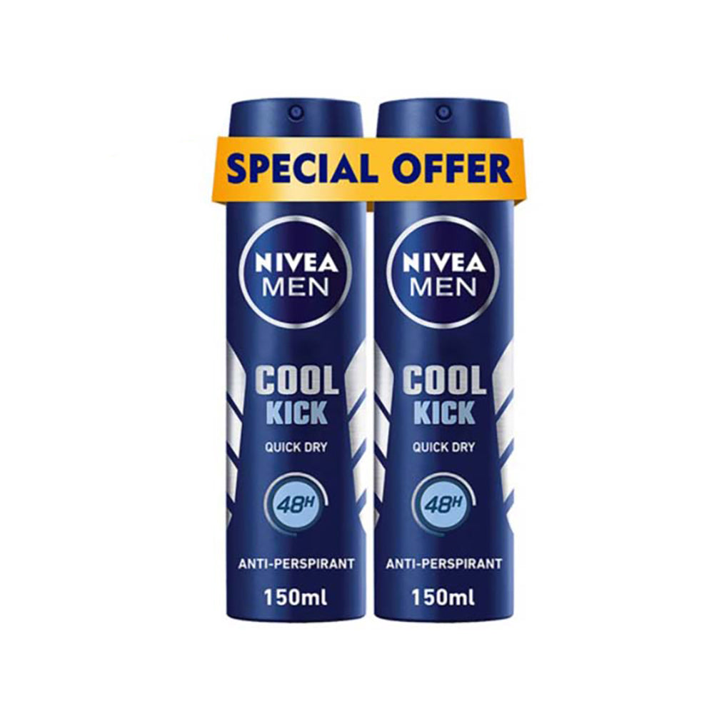 Nivea Deo Men Spray Aqua Cool 200mlx2 @20% Off
