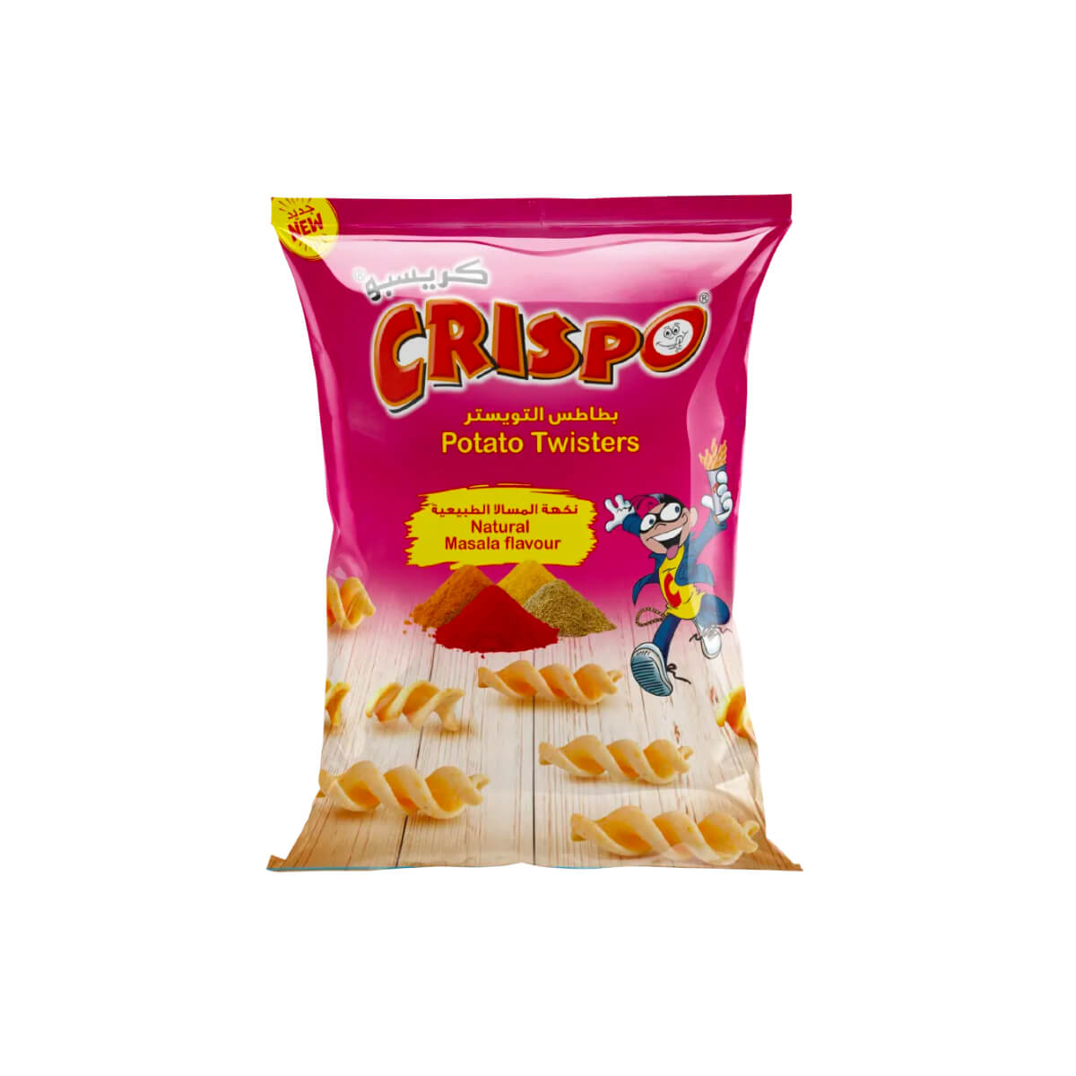 Crispo Natural Masala Flavour Potato Twister 70g