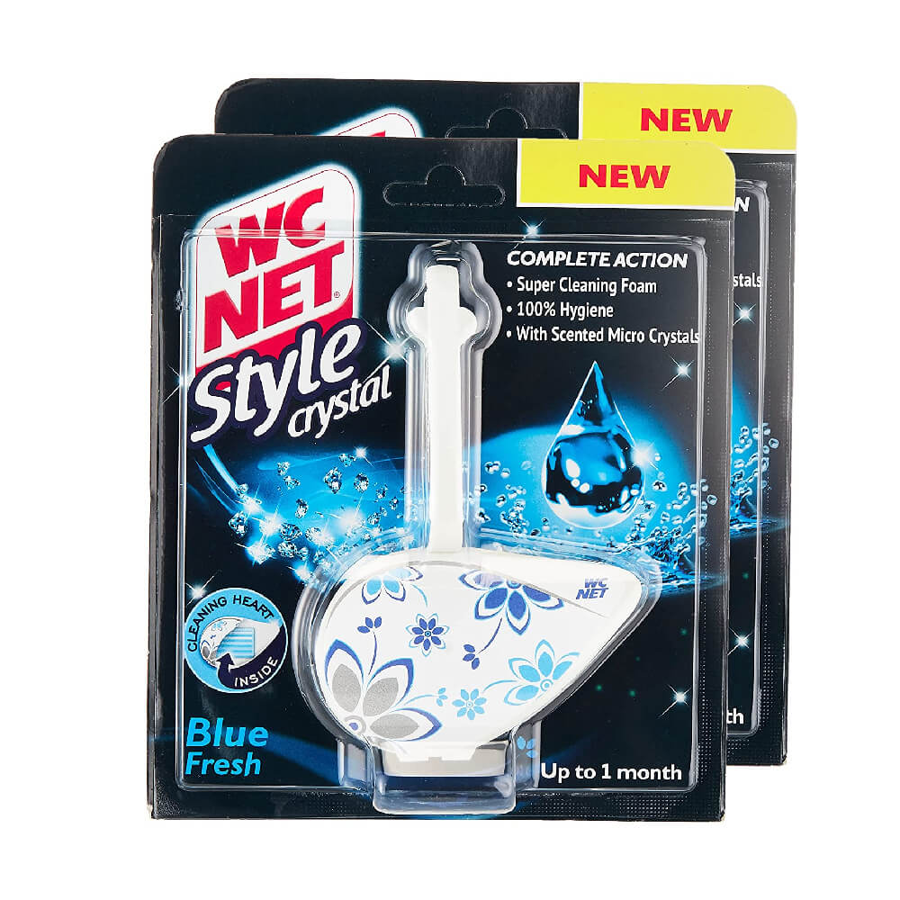 Wc Net Style Toilet Block Crystal Blue Fresh 1+1 Free