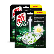Wc Net Style Toilet Block Crystal Green Exotic 1+1 Free