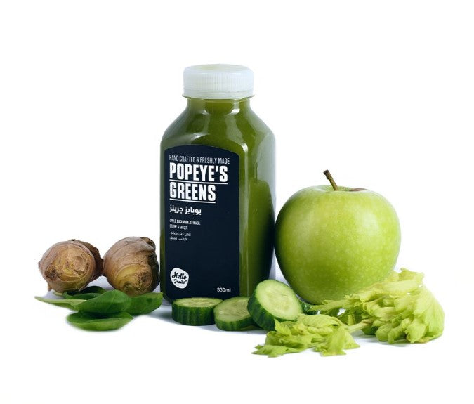 Hello Fruits Popeyes Green 330Ml