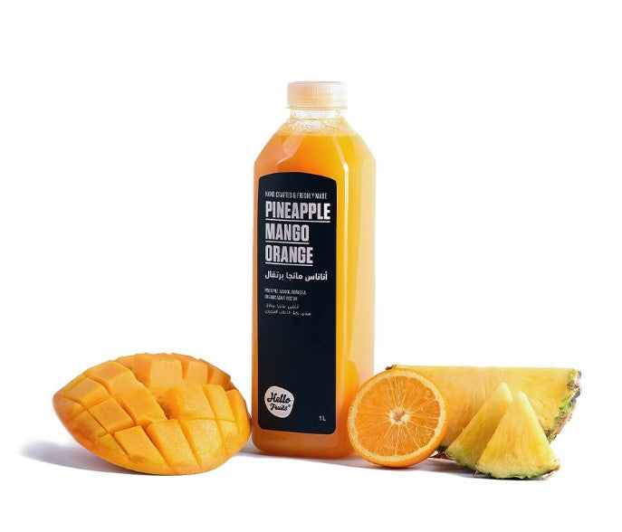 Hello Fruits Pineapple Mango Orange 1L