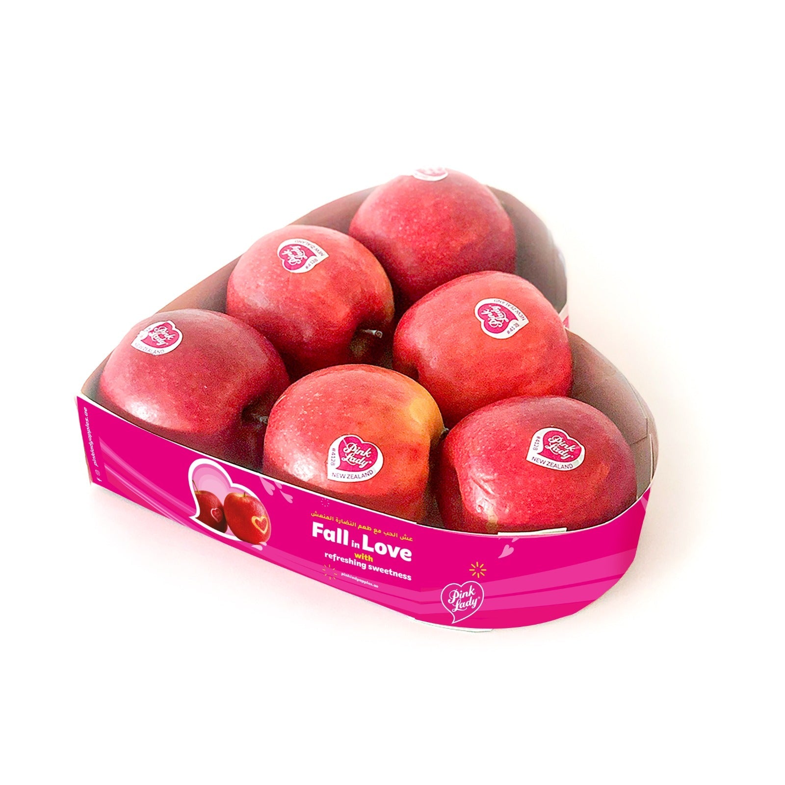 Apple Pink Lady Heart Tray 6 Pcs New Zealand 6 Pieces