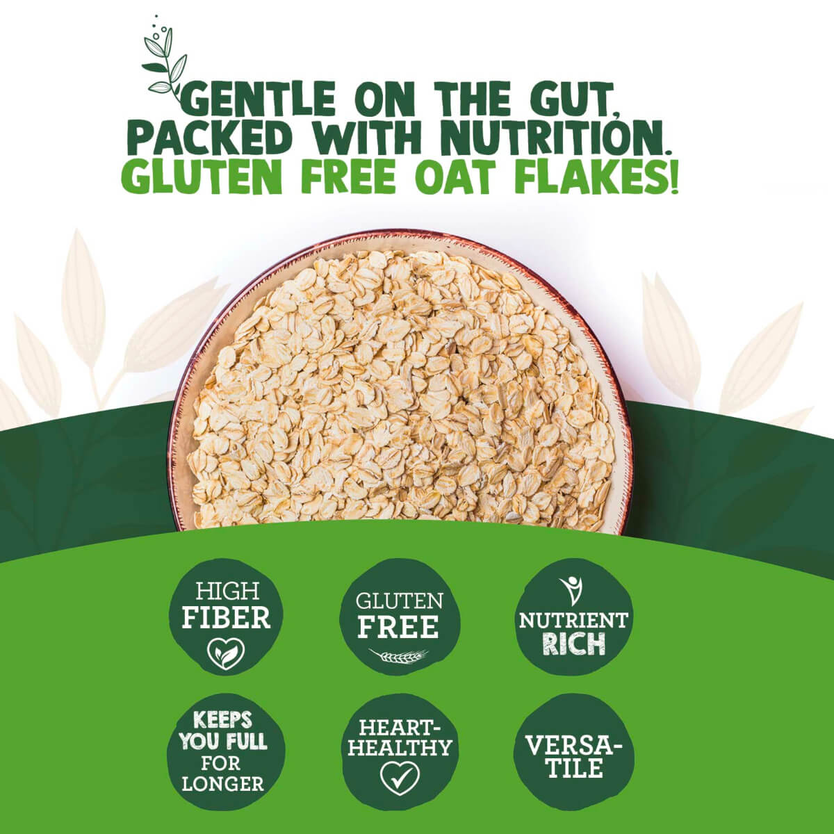 Earth Goods Organic Oat Flakes 500g