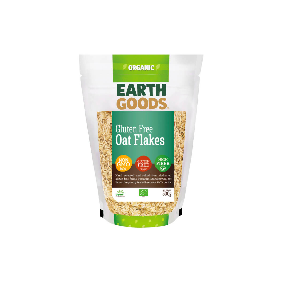 Earth Goods Organic Oat Flakes 500g