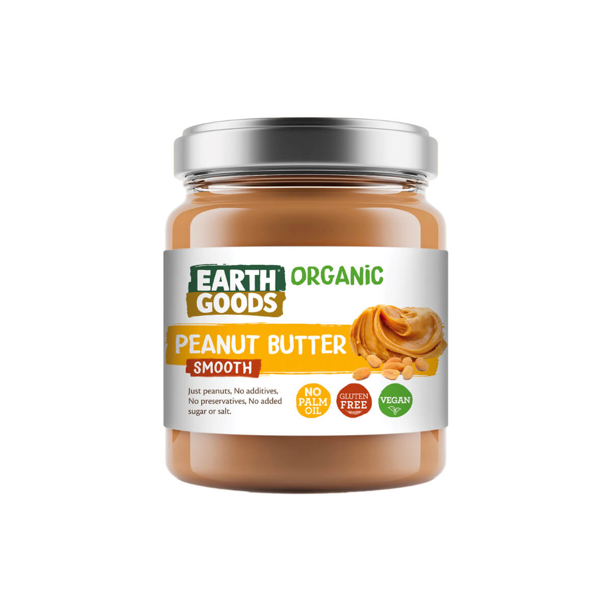 Earth Goods Organic Smooth Peanut Butter 220g