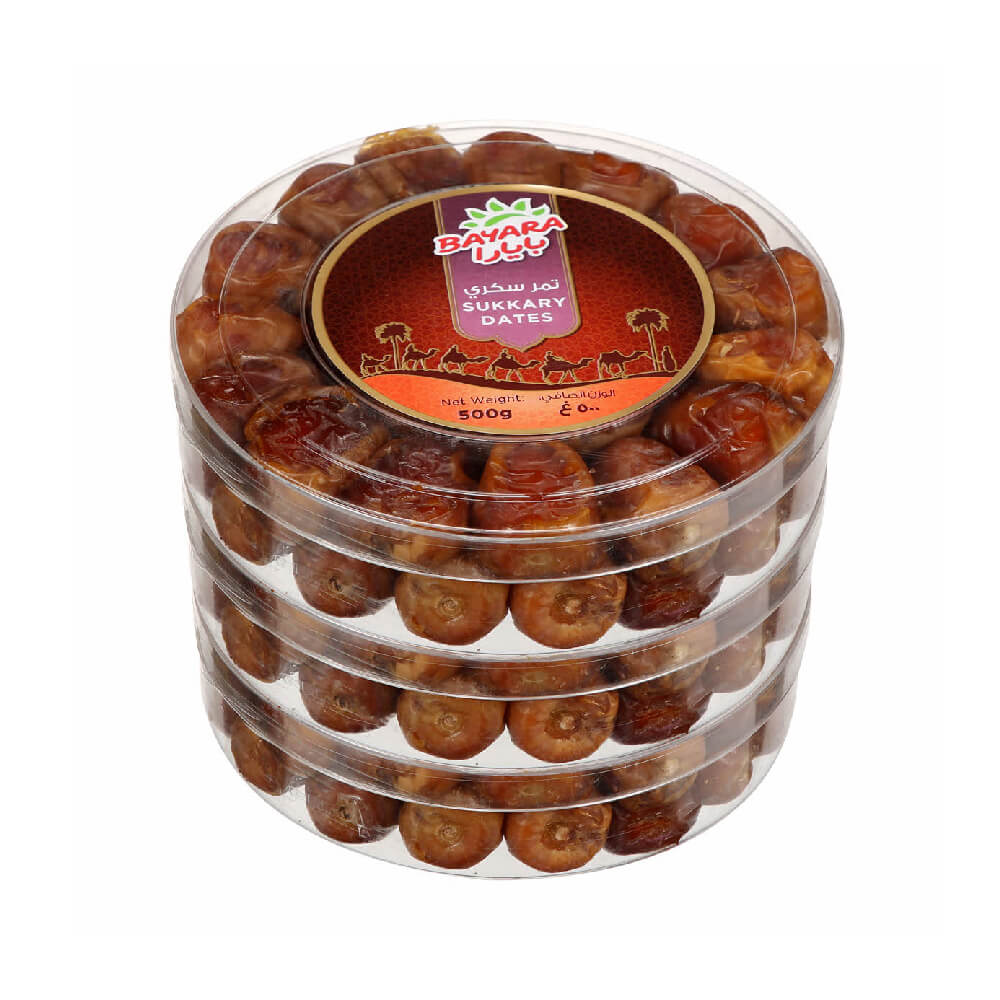 Bayara Fresh Dates Sukkary 500gm 2+1 Free