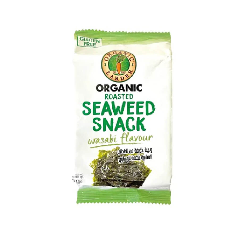 Organic Larder Seaweed Wasabi Snack 5gm