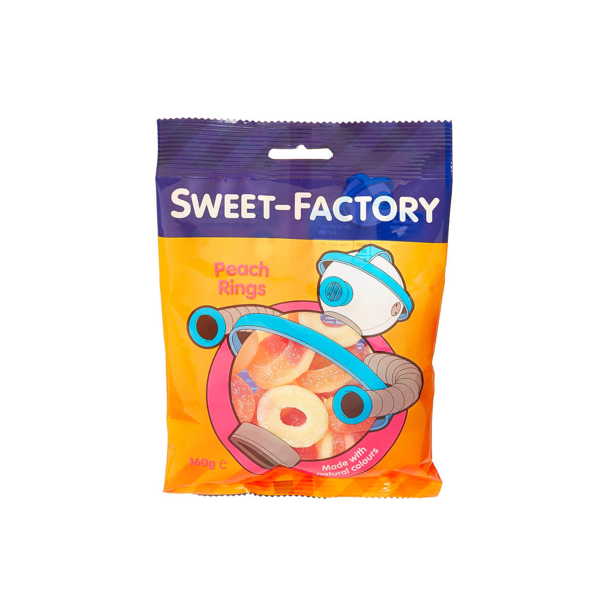 Sweet Factory Peach Rings Jelly Candies 160g