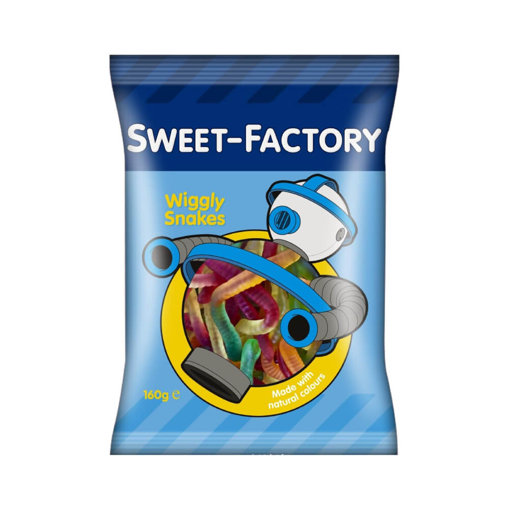 Sweet Factory Wiggly Snakes Jelly Candies 160g