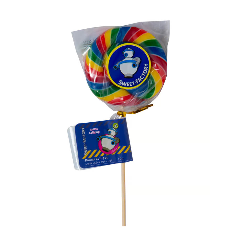 Sweet Factory Round Fruity Lollipop 40g