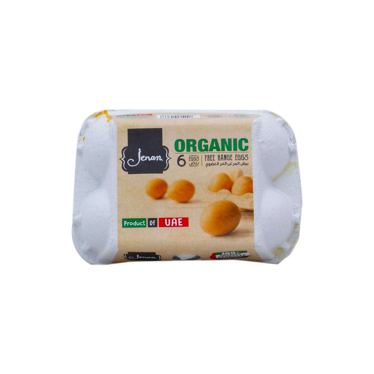 Jenan Organic Eggs 6 Pieces