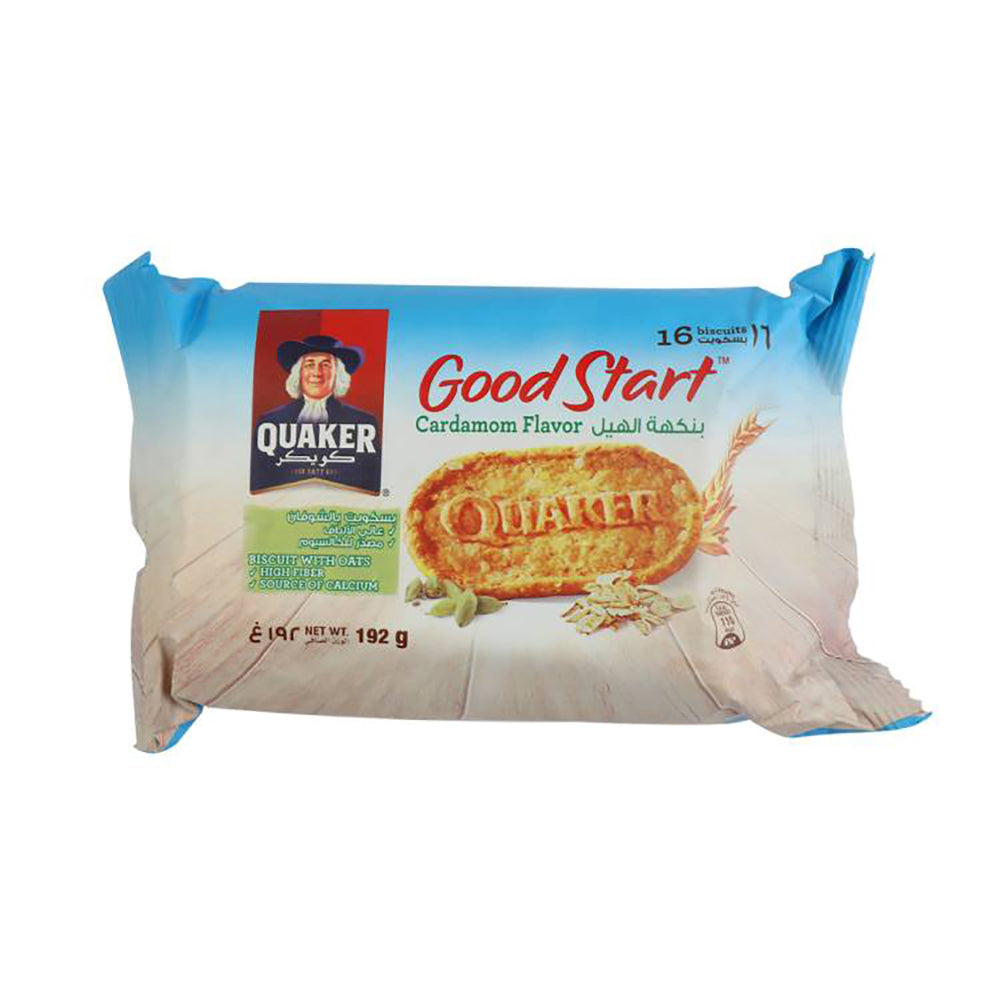 Quaker Good Start Oats Biscuit Cardmom 192G