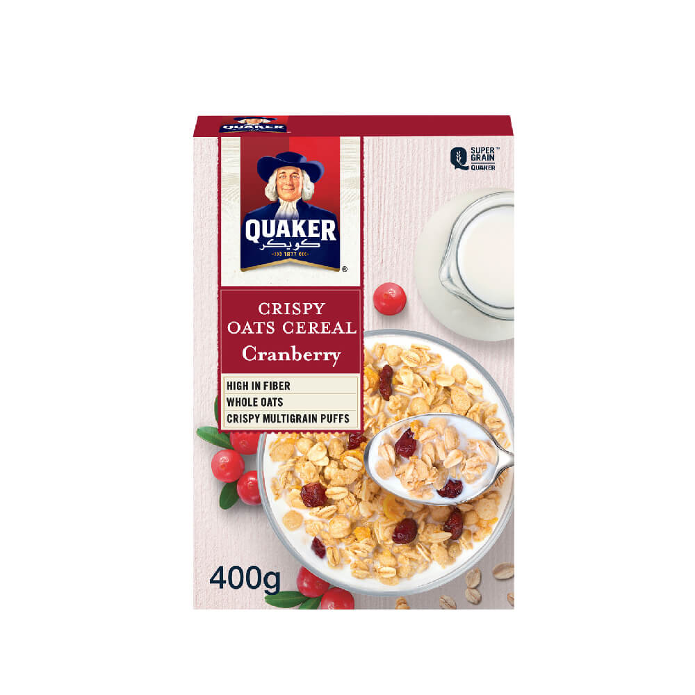 Quaker Cereal Cranberry 400G
