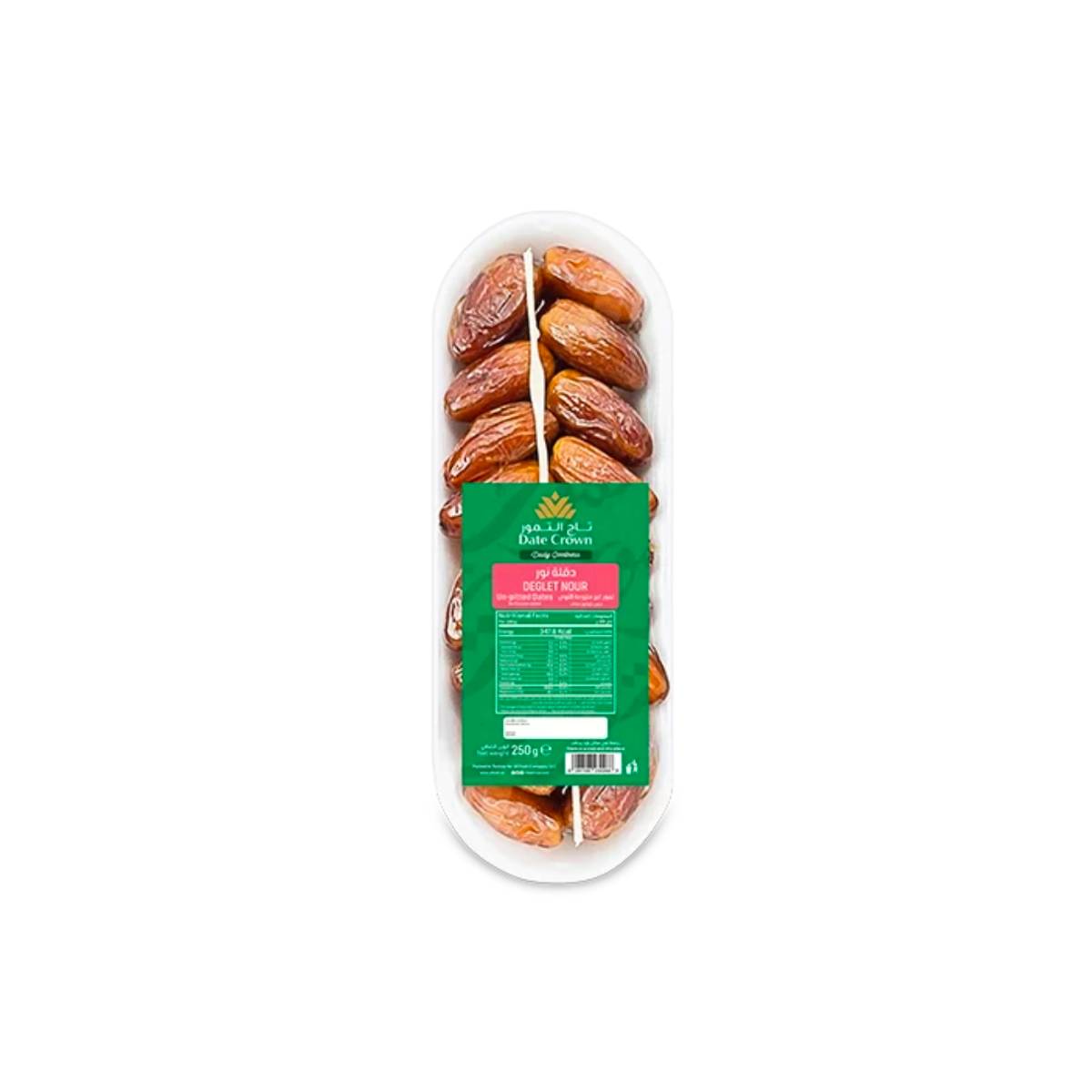 Date Crown Deglet Nour Dates Tunisia 250g Pack