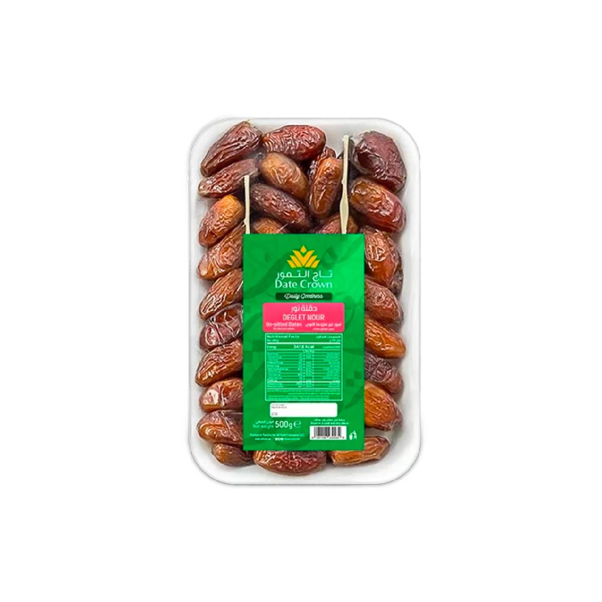 Date Crown Deglet Nour Dates Tunisia 500g