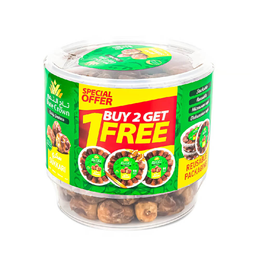 Date Crown Sukkari 3x500gm Promo