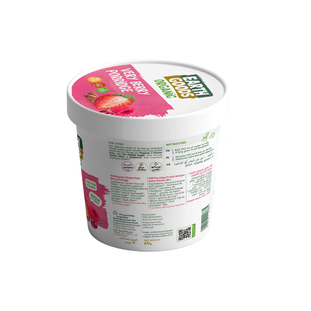 Earth Goods Organic Very Berry Porridge 60g